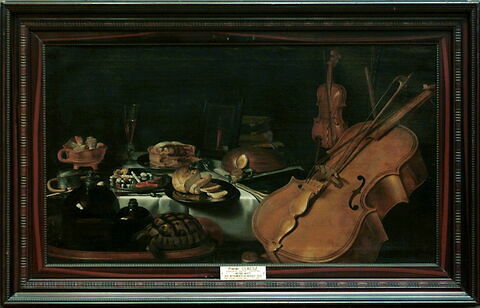 Vanité aux instruments de musique, avec les cinq sens, image 2/2