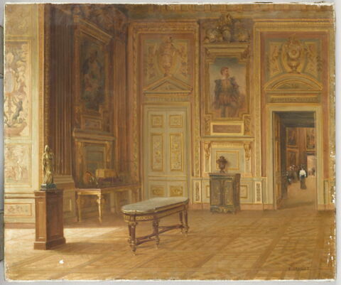Vue de la galerie d'Apollon, au Louvre