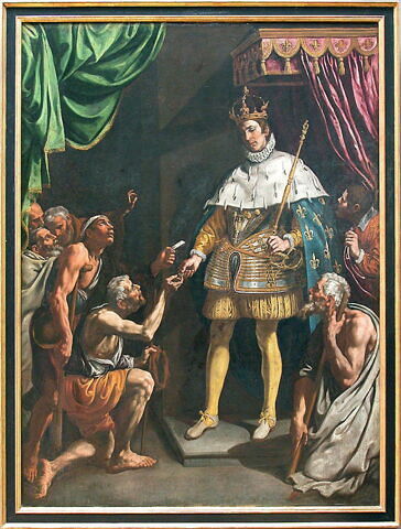 Saint Louis roi de France distribuant les aumônes, image 3/3