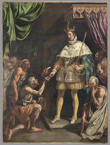 Saint Louis roi de France distribuant les aumônes, image 2/3