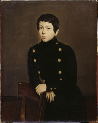 Ernest Chassériau (1823-1870), frère de l'artiste, alors élève de l'Ecole navale de Brest, plus tard chef de bataillon d'infanterie de marine, tué au combat de Bazeilles-sous-Sedan., image 3/3