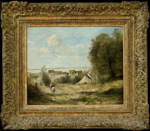 Entrée de village, dit aussi Village au bord de la mer., image 3/3