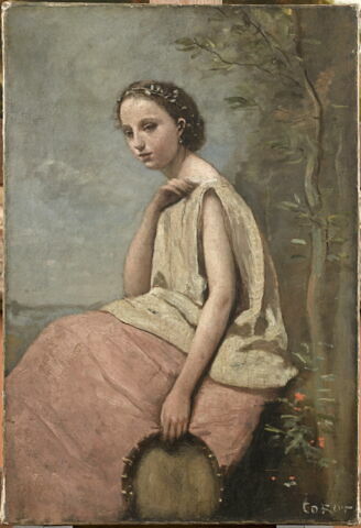 Zingara au tambour de basque.