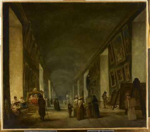 La Grande Galerie du Louvre, entre 1794 et 1796