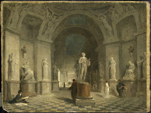 Projet d'aménagement de la rotonde de Mars au Louvre, vers 1797-1800