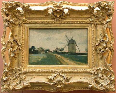 Moulins à vent jumeaux sur la butte de Picardie (environs de Versailles)., image 2/3