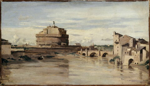 Le château Saint-Ange et le Tibre, Rome., image 3/3