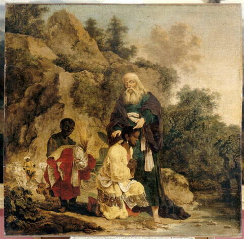 Le Baptême de l'eunuque éthiopien par l'apôtre (et diacre) saint  Philippe, image 3/4