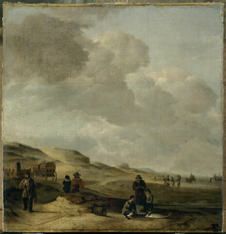 Les Dunes, avec pêcheurs au premier plan, image 2/3