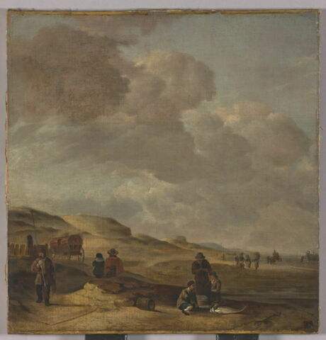 Les Dunes, avec pêcheurs au premier plan