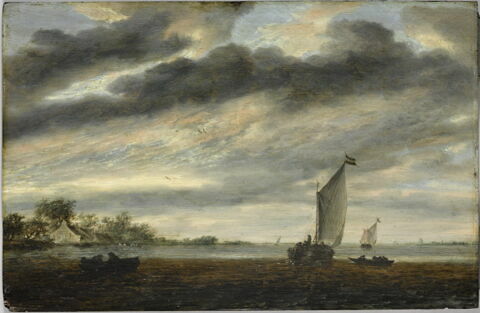 La Marine d'or. Soleil couchant
