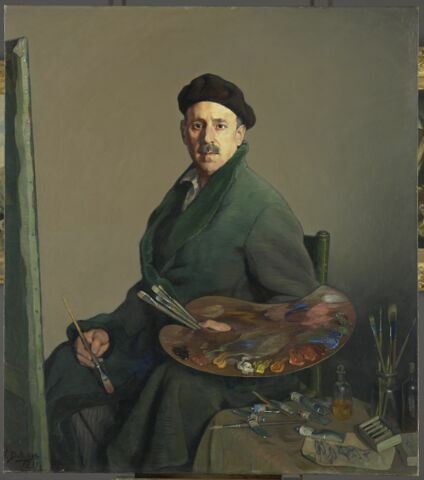 Autoportrait de l'artiste au béret basque