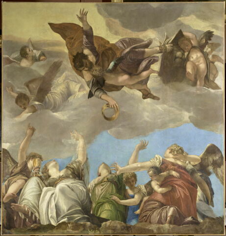 Saint Marc couronnant les Vertus théologales