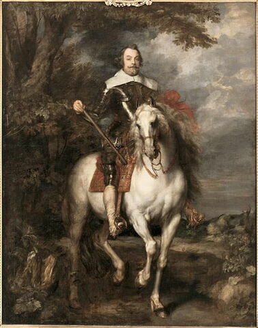 Portrait équestre de Don Francisco de Moncada (1586-1635), troisième marquis d'Aytona et comte d'Ossuna, ambassadeur de Philippe IV d'Espagne à Bruxelles en 1629 puis généralissime des troupes espagnoles dans les Pays-Bas à partir de 1633, image 8/8