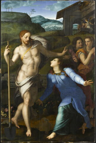 Le Christ en jardinier apparaît aux trois Marie ou Noli me tangere