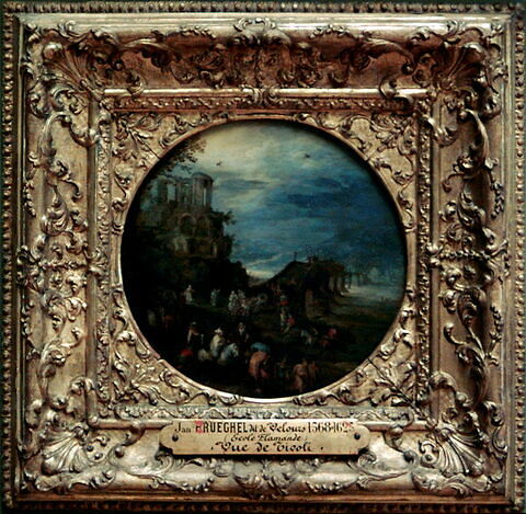 Vue de fantaisie: temple antique et pont, image 6/7