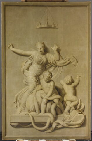 Hercule enfant étouffant les deux serpents envoyés par Héra, image 2/3