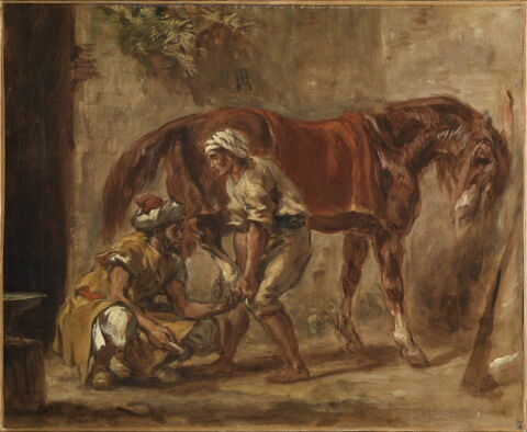 Le Maréchal-Ferrant, dit aussi Arabes ferrant un cheval