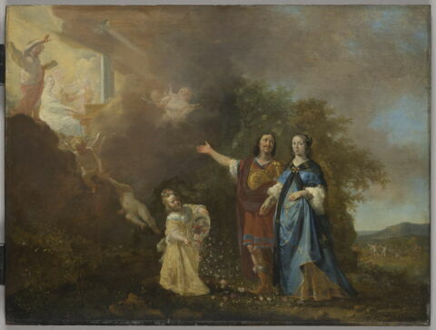 Apparition de sainte Cécile à un couple