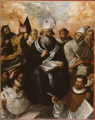 Saint Basile (vers 329-379), évêque de Césarée, dictant sa règle, image 5/5