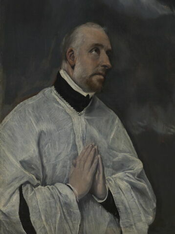 Le Christ en croix adoré par deux donateurs, image 3/8