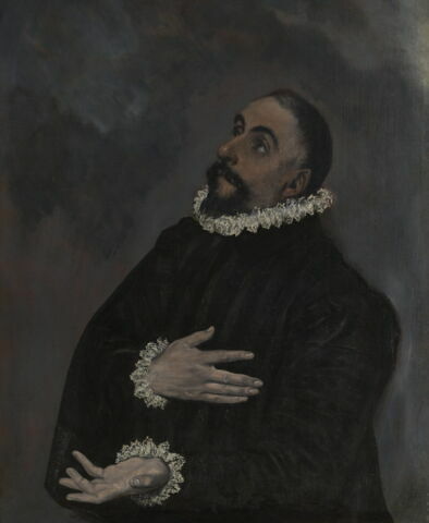 Le Christ en croix adoré par deux donateurs, image 4/8