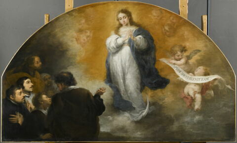La Vierge de l'Immaculée Conception avec six figures d'hommes en prière, image 2/5