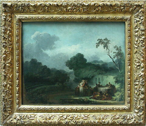 Le Colin-maillard, dit aussi :Récréation après la collation dans un jardin., image 2/3