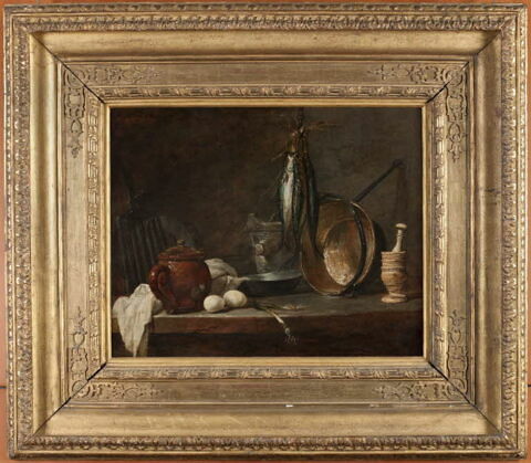 Menu de maigre et ustensiles de cuisine., image 2/3