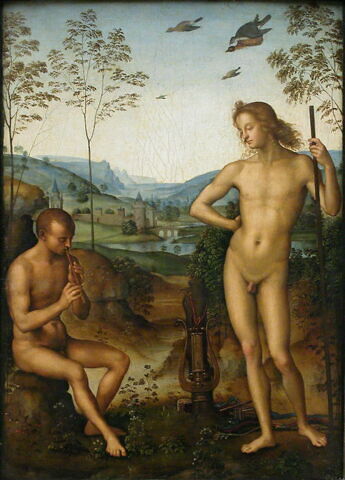 Apollon et le berger Daphni, dit longtemps Apollon et Marsyas, image 11/12