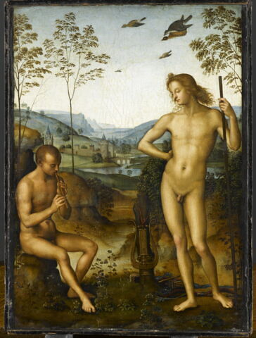 Apollon et le berger Daphni, dit longtemps Apollon et Marsyas, image 4/12