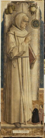 Saint Jacques de la Marche (1393-1476) avec deux donateurs agenouillés, dit parfois à tort Saint Bernardin de Sienne, image 3/6