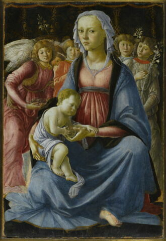 La Vierge et l'Enfant entourés de cinq anges, image 2/3