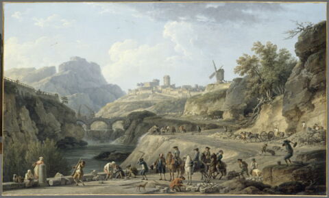 La Construction d'un grand chemin. (A cheval, l'ingénieur Perronet), image 3/7