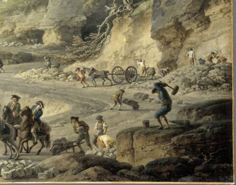 La Construction d'un grand chemin. (A cheval, l'ingénieur Perronet), image 4/7