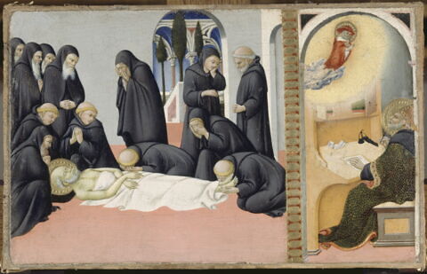 La Mort de saint Jérôme en présence de ses disciples et son apparition à l'évêque Saint Cyrille de Jérusalem, image 6/6