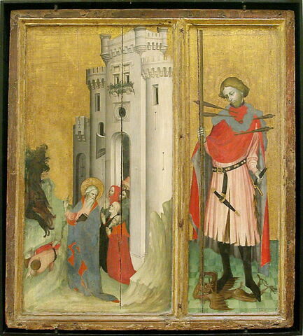 Retable de Thouzon : saint André chassant les démons de la ville de Nicée, image 4/5