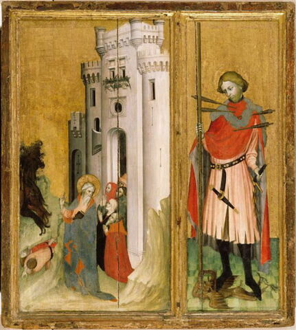 Retable de Thouzon : saint André chassant les démons de la ville de Nicée, image 5/5