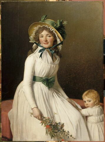 Portrait d’Émilie Sériziat, née Pécoul (vers 1770-1804) et de son fils Émile (1793-mort en bas âge), respectivement belle-sœur et neveu de l’artiste, image 5/5