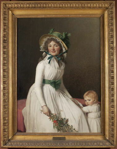 Portrait d’Émilie Sériziat, née Pécoul (vers 1770-1804) et de son fils Émile (1793-mort en bas âge), respectivement belle-sœur et neveu de l’artiste, image 3/5