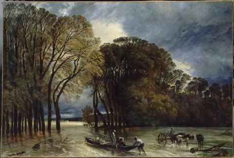 Inondation à Saint-Cloud (parc de Saint-Cloud)