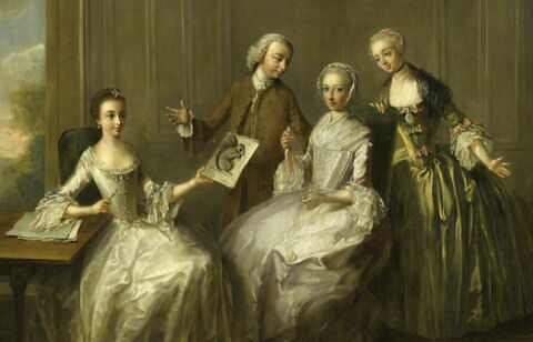 Scène d'intérieur à l'écureuil ou La famille Burton, image 2/2