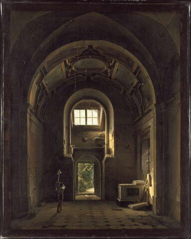 Intérieur d'une chapelle de l'église des Feuillants à Paris. La chapelle Saint-Philippe, avec le tombeau de Raymond de Pélippeaux (+ 1629), secrétaire et conseiller du roi., image 2/3