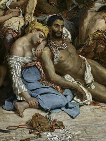 Scènes des massacres de Scio. Familles grecques attendant la mort ou l'esclavage, image 4/23