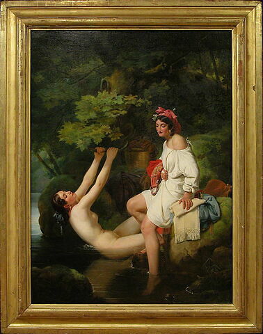 Deux jeunes filles se baignent dans le lac de Nemi, image 2/3