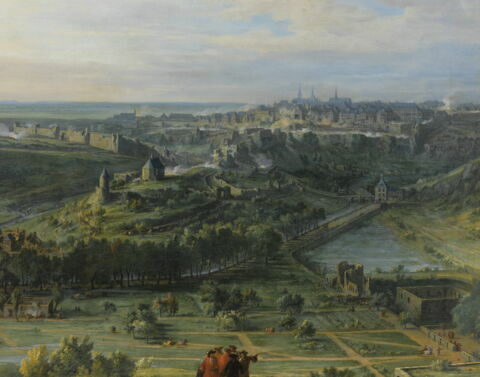 Vue de la ville de Luxembourg du côté des bains de Mansfeld, image 2/7