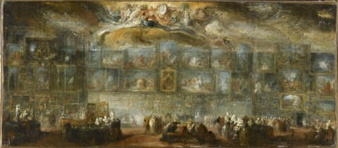Vue du Salon du Louvre en 1779