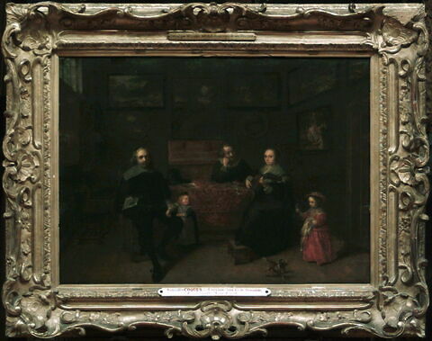 Réunion de famille dans un cabinet de tableaux, dit autrefois La Famille Van Eyck, image 3/3