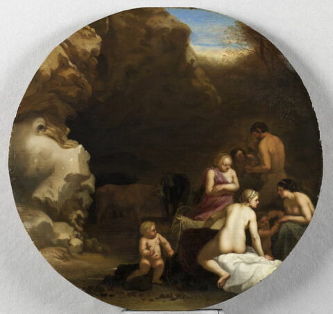 Nymphes et satyre à l'entrée d'une caverne, image 2/8