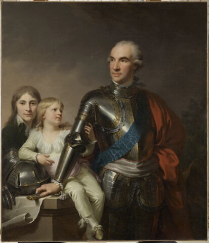 Le Comte Stanislas Félix Potocki (vers1751-1753 - 1805) et ses fils Félix Georges (1776-1809) et Stanislas (1782-1831)